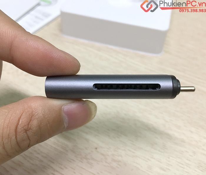 Đầu đọc thẻ SD, TF USB Type C vỏ nhôm Ugreen 50704-4