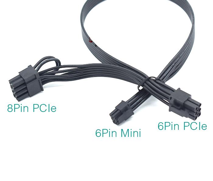 Cáp nguồn 6Pin Mini sang 8Pin + 6Pin cho Mac Pro G5