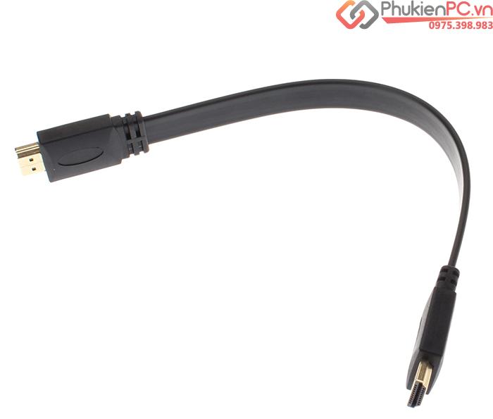 Cáp HDMI 1.4 dài 0.3M dây dẹt-1
