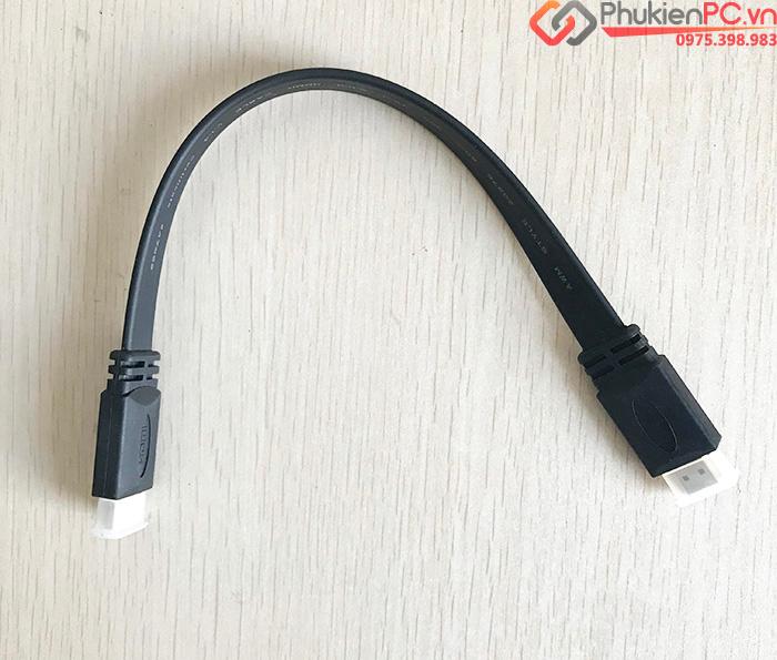 Cáp HDMI 1.4 dài 0.3M dây dẹt-4