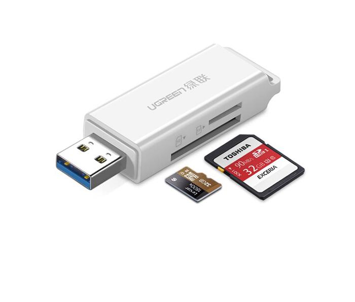 Đầu đọc thẻ nhớ USB 3.0 SD, TF nhỏ gọn Ugreen 40751 chính hãng