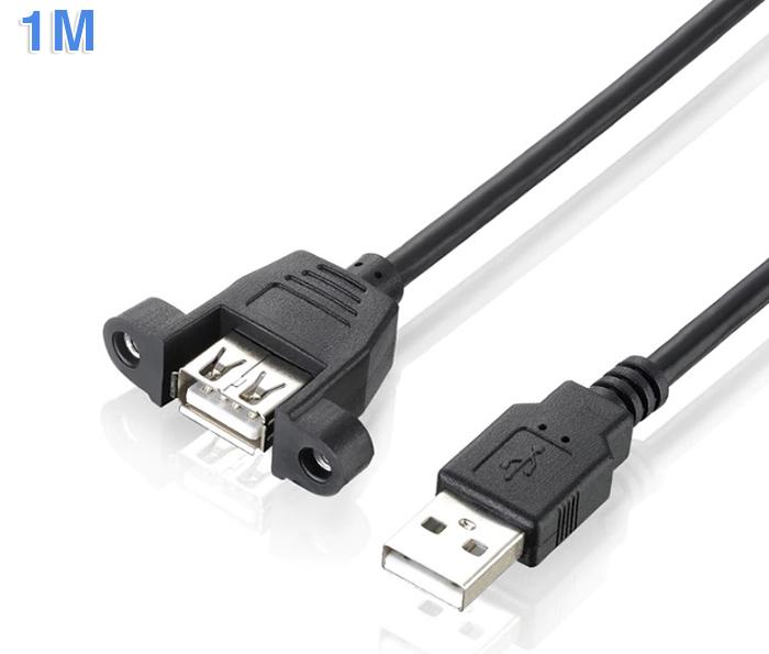 Dây cáp USB 2.0 nối dài đầu đực đầu cái bắt vít 1M