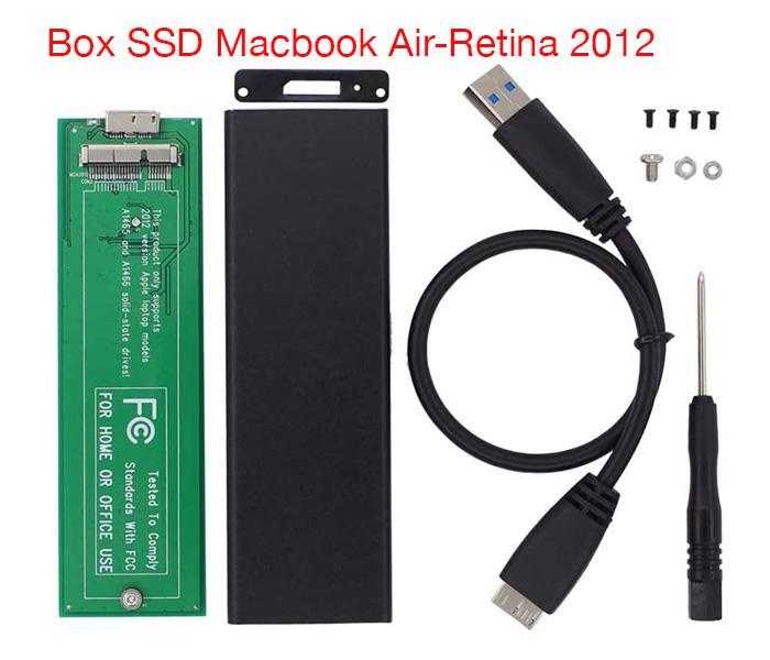 Box SSD 7+17Pin Macbook Air 2012, Pro 2012 sang USB 3.0