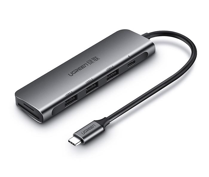 Bộ chia USB-C ra 3 USB 3.0 kèm đọc thẻ SD, TF Ugreen 50598