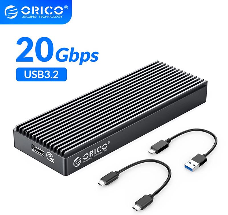 Box SSD M2 NVMe to Type C 20Gbps Orico M2PAC3-G20 mở rộng lưu trữ cho Macbook, Laptop