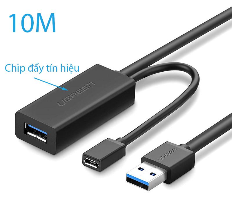 Cáp USB 3.0 nối dài có chip đẩy tín hiệu 10M Ugreen 20827