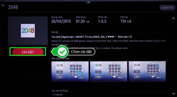 Hướng dẫn các bước tải ứng dụng trên smart tivi LG chạy hệ điều hành WebOS