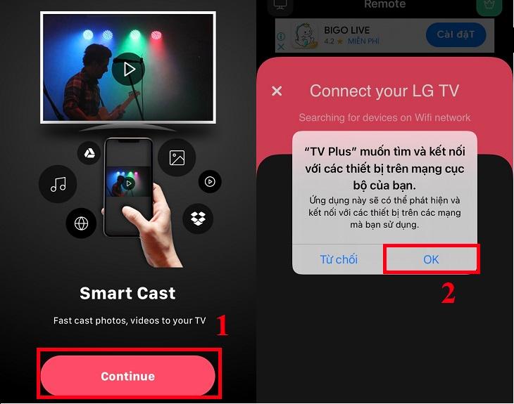 Cách dùng điện thoại, máy tính bảng điều khiển Smart tivi LG WebOS bằng ứng dụng LG TV Plus