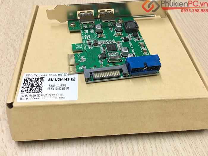 Card PCI-E to 2 USB 3.0, 20Pin chipset NEC720201-2