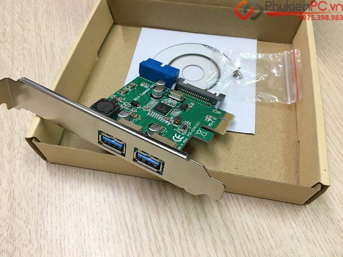 Card PCI-E to 2 USB 3.0, 20Pin chipset NEC720201-3