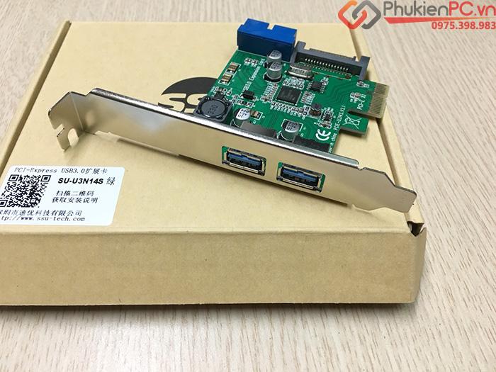 Card PCI-E to 2 USB 3.0, 20Pin chipset NEC720201-4