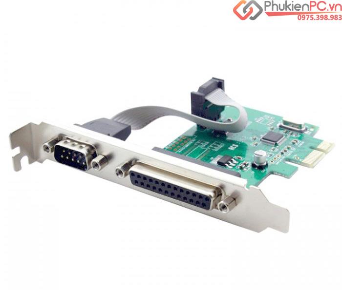 Card PCI-E 1X to DB25, DB9 chipset WCH382-1
