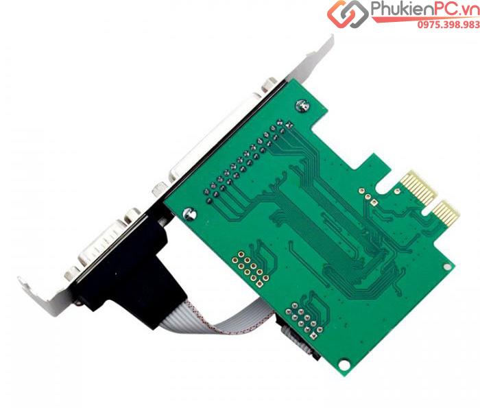 Card PCI-E 1X to DB25, DB9 chipset WCH382-3
