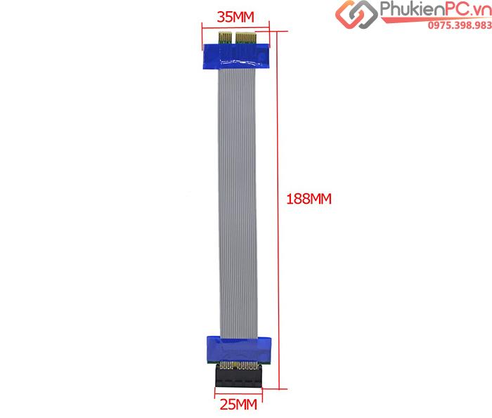 Cáp nối dài PCI-E Riser 1X 20cm-2