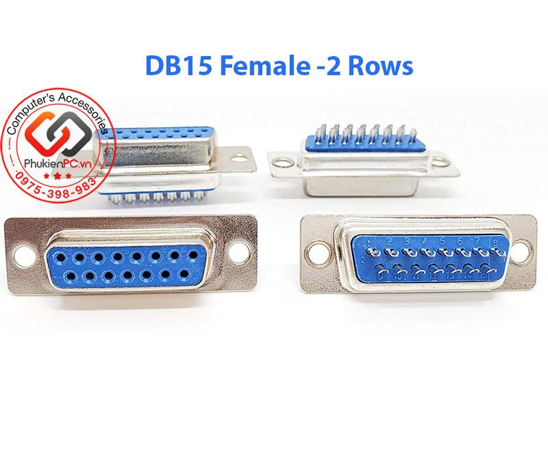 Đầu hàn COM DB15 Female loại 2 hàng kèm vỏ ốp-3