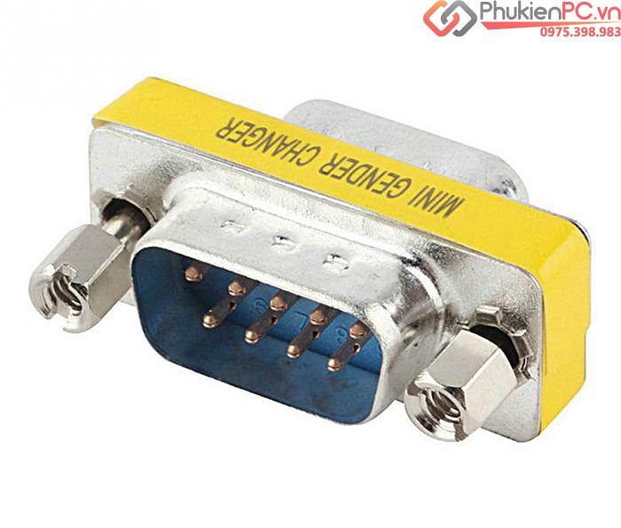 Đầu nối COM DB9 Male to Female (đực sang cái) Mini Gender Changer-2