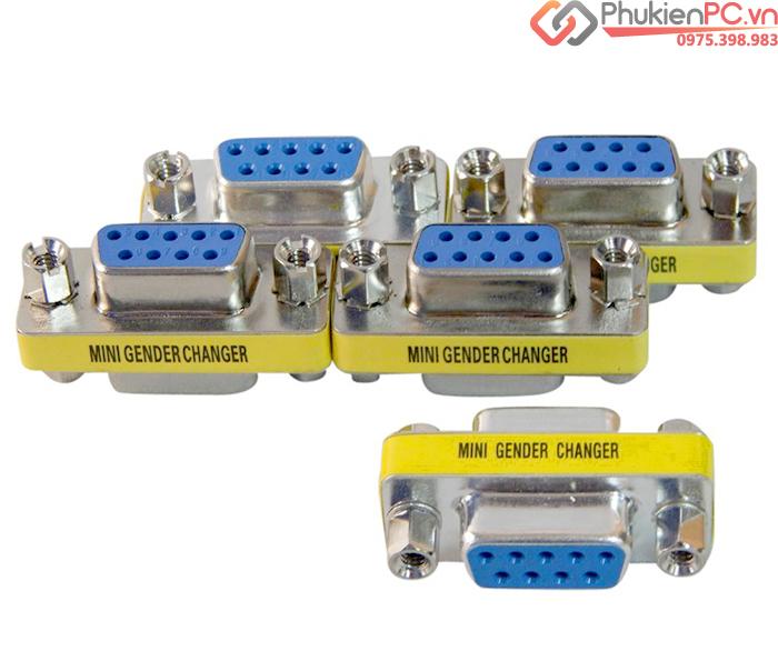 Đầu nối COM DB9 Female to Female (hai đầu cái)-1