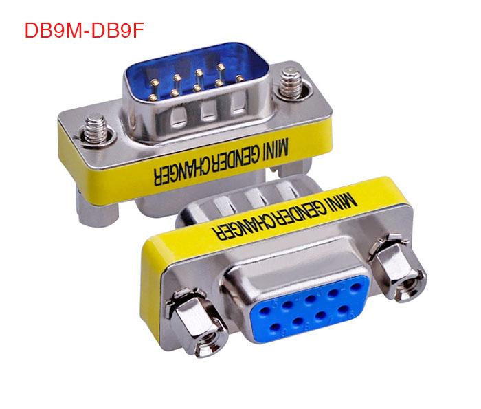 Đầu nối COM DB9 Male to Female (đực sang cái) Mini Gender Changer