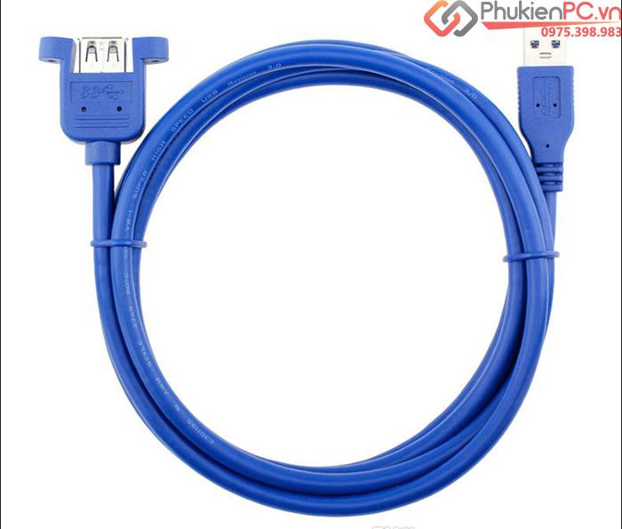 Cáp nối dài USB 3.0 Male to Female đầu bắt vít 0.5M-4