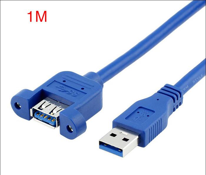 Cáp nối dài USB 3.0 Male to Female đầu bắt vít 1M