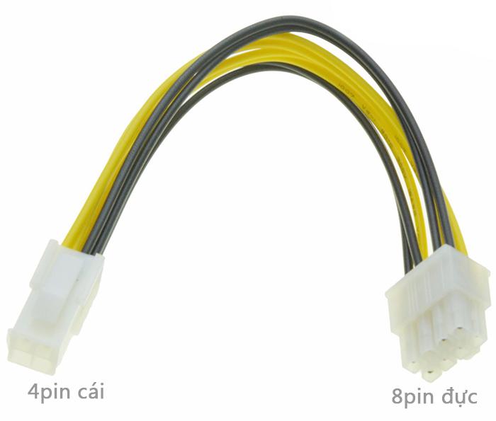 Cáp chuyển đổi nguồn 4Pin sang 8Pin CPU Mainboard