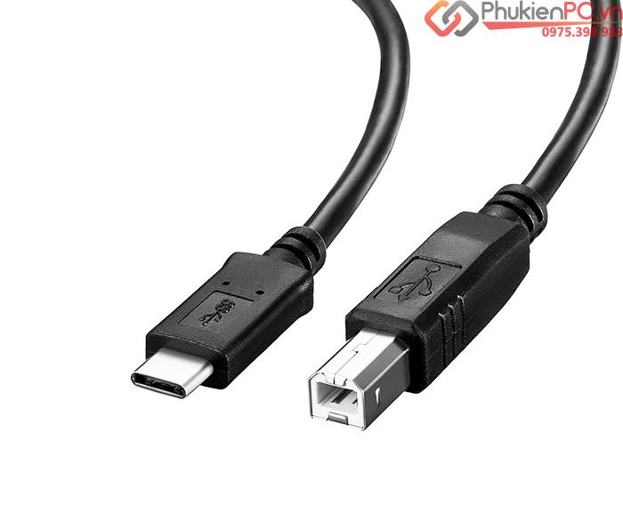 Cáp USB Type C sang Type B (cổng máy in) 1M-3