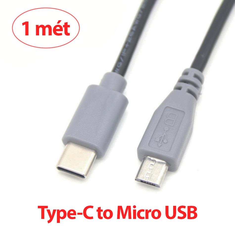 Cáp USB Type C sang Micro USB 1M