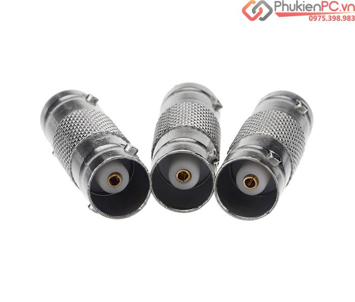 Đầu nối BNC hai đầu cái, nối hai cáp đồng trục-2