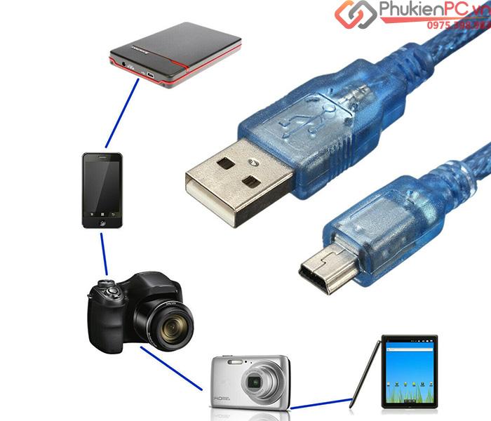 Dây cáp USB 2.0 Type A Male to Mini USB 5Pin Male 10M-2