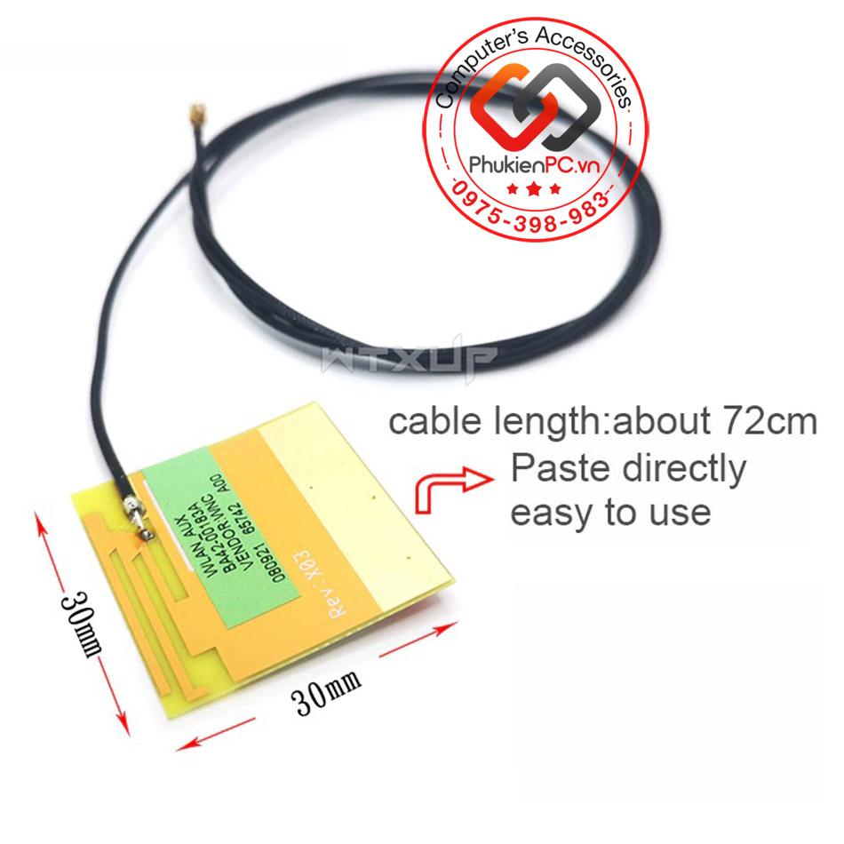 Anten wifi gắn trong PC, laptop chuẩn IPEX1 cho card Mini PCIE WIFI-1