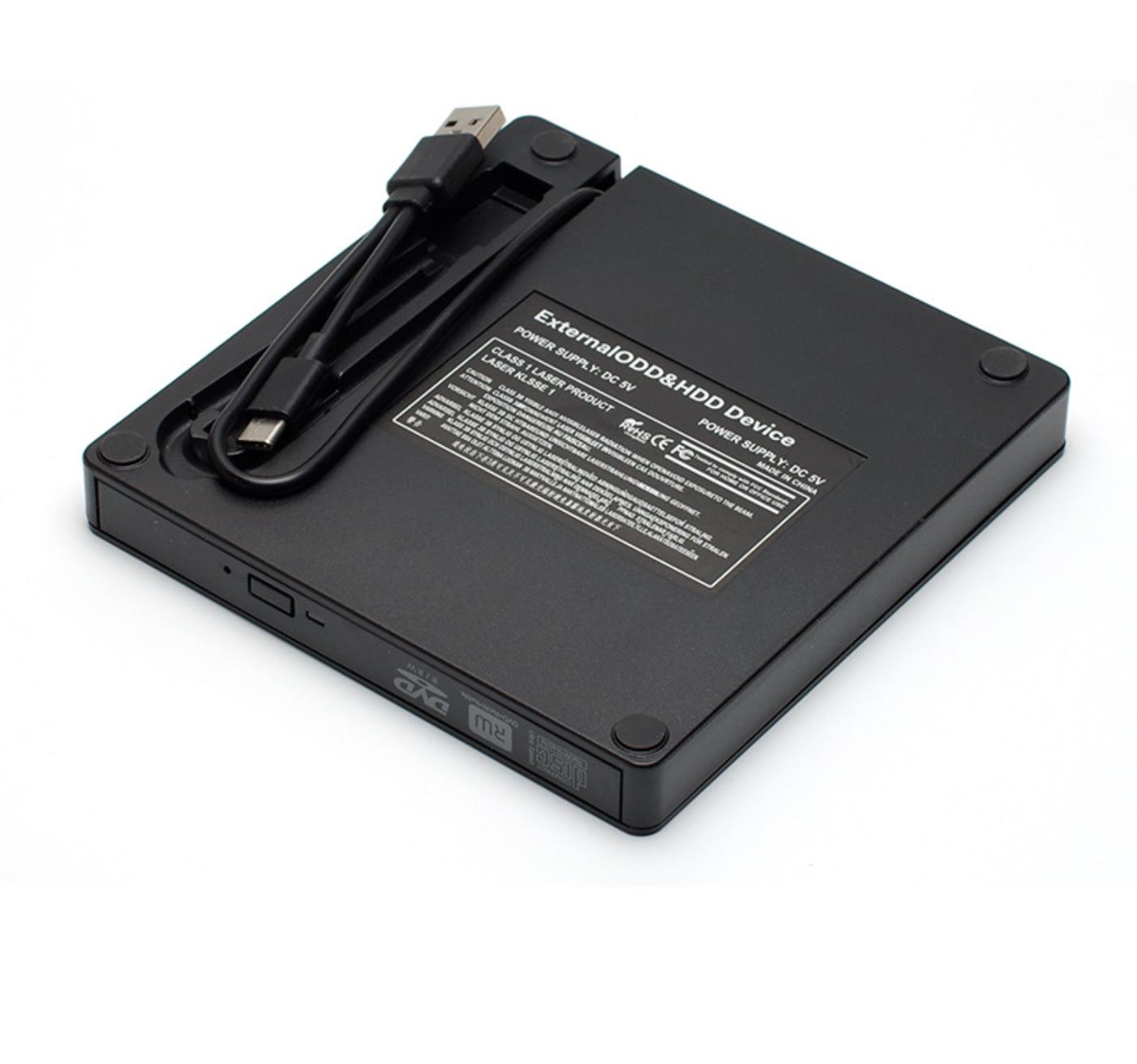 Box ổ đĩa quang CD DVD 9.5mm SATA Laptop ra USB 3.0, Type C-2