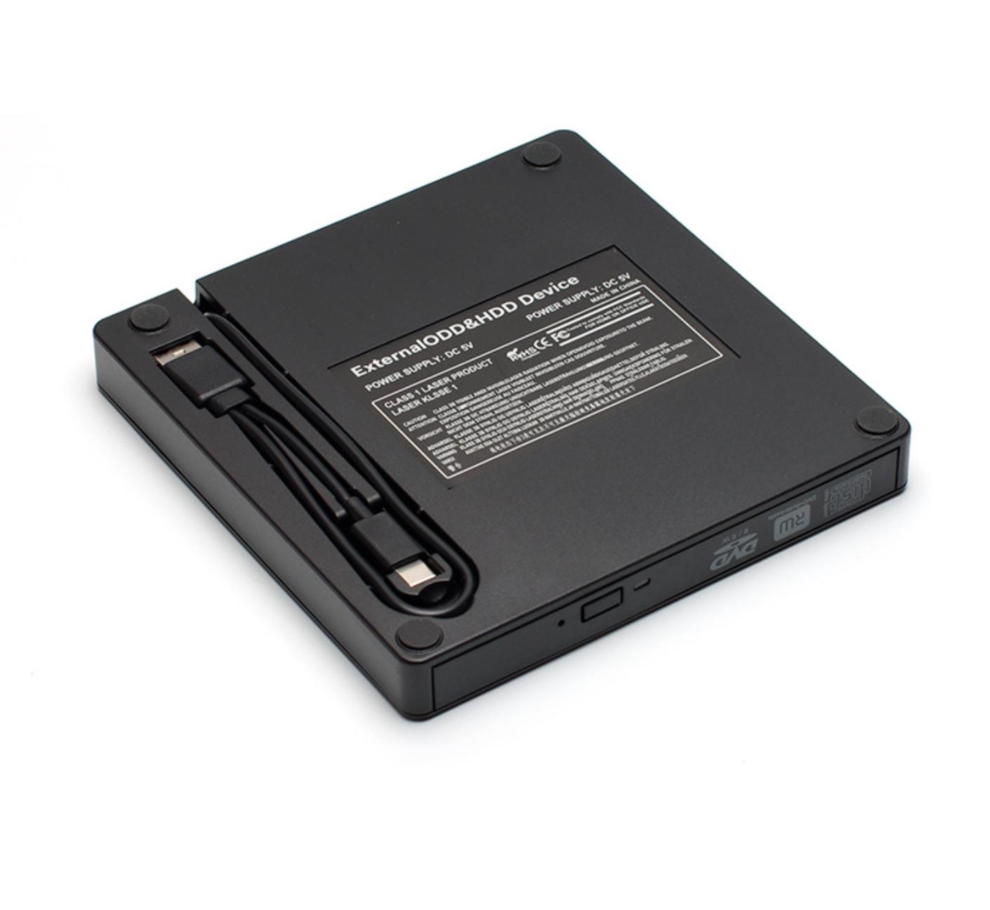 Box ổ đĩa quang CD DVD 9.5mm SATA Laptop ra USB 3.0, Type C-1