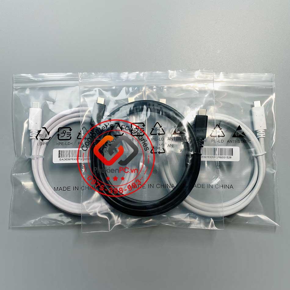 Cáp Type-C to Type-C dài 1.5M hai đầu đực 5K 4K 60hz 100W GEN1 10Gb tháo màn LG-3