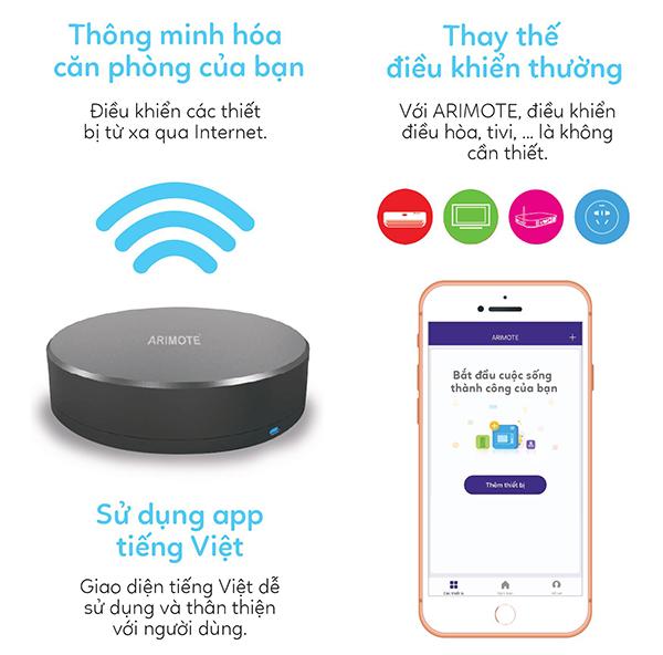Tìm hiểu về Arimote: Điều khiển tivi, điều hòa trong nhà thông qua Wifi bằng smartphone