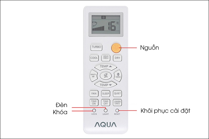 Hướng dẫn sử dụng remote máy lạnh AQUA dòng KCRV-WJB