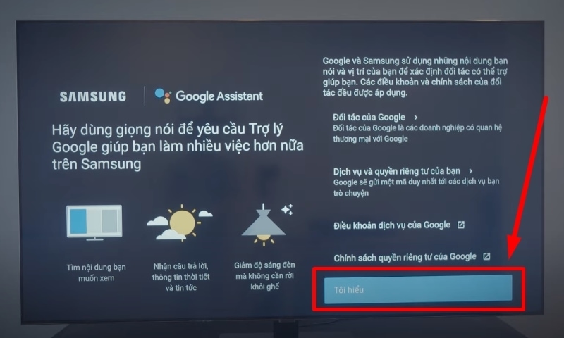 Hướng dẫn cài đặt và sử dụng Google Assistant trên tivi Samsung