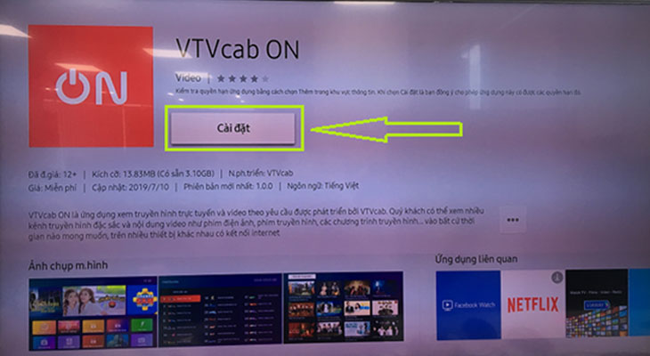 Cách kích hoạt gói khuyến mãi VTVcab ON trên tivi Samsung