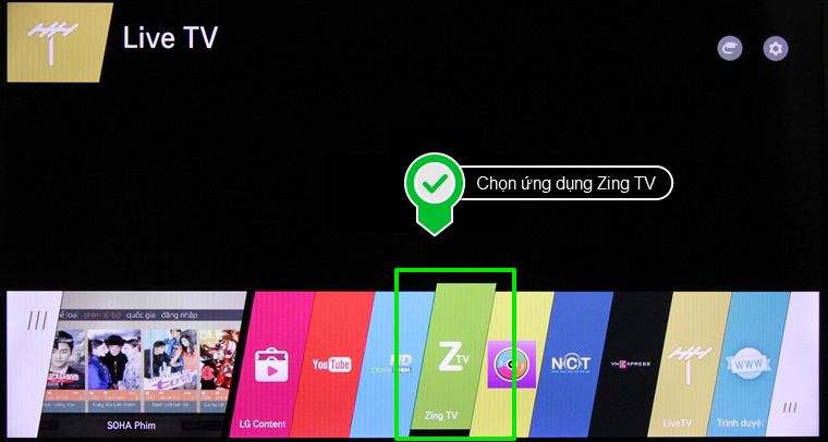 Cách kích hoạt tài khoản Zing TV trên Smart tivi