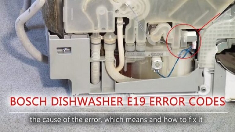 Lỗi E19 máy rửa bát Bosch báo máy bị gì? Cách khắc phục lỗi E19 như thế nào?