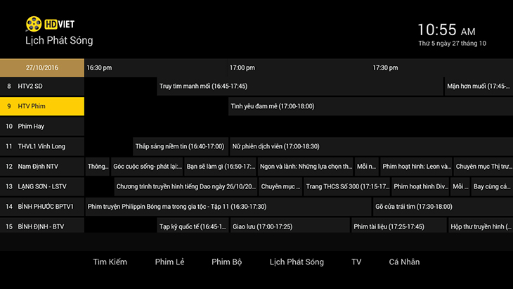 Trải nghiệm ứng dụng xem phim online HDViet trên Smart tivi